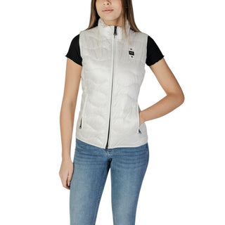 Chaqueta sin mangas blanca de poliamida