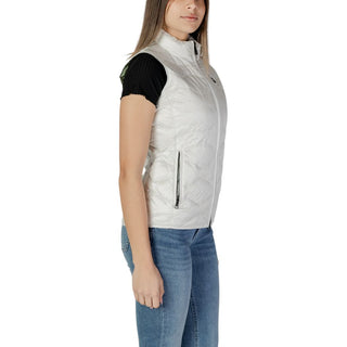 Chaqueta sin mangas blanca de poliamida