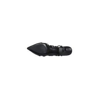Schwarze Lackleder-High-Heel-Pumps