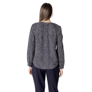 Blusa azul de viscosa