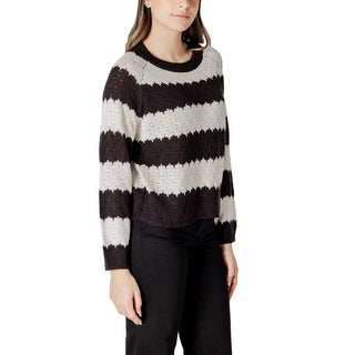 Black And White Marabou Sweatshirt