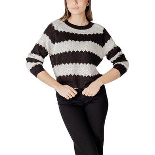 Black And White Marabou Sweatshirt