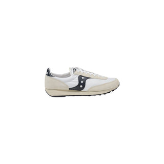 Black And White Leather Athletic Sneakers