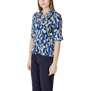 Blusa azul de viscosa