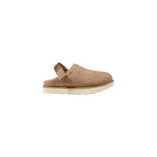 Beige Plateaupumps aus recyceltem Polyester