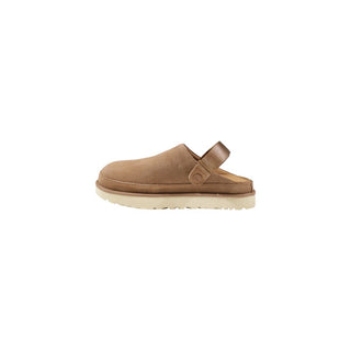 Beige Recycled Polyester Platform Pumps