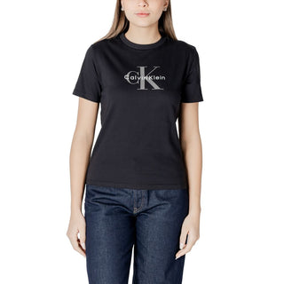 Schwarzes Baumwoll-T-Shirt