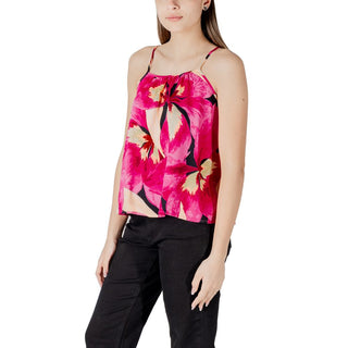 Pink Viscose Tank Tops