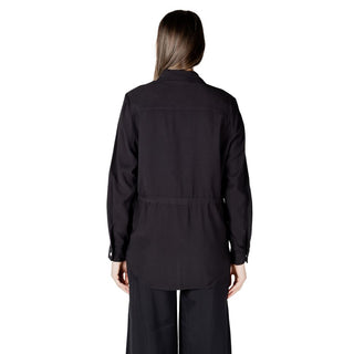 Schwarze Viskosebluse