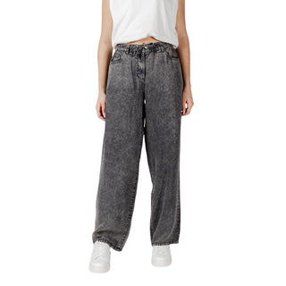 Schwarze Lyocell-Freizeithose