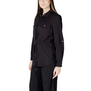Schwarze Viskosebluse