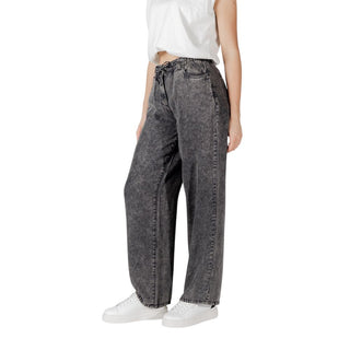 Schwarze Lyocell-Freizeithose