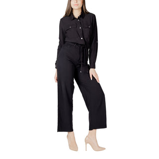 Schwarze Viskosebluse