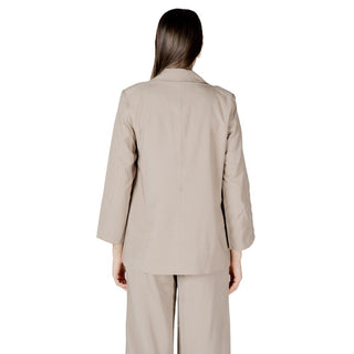 Blazer beige de viscosa