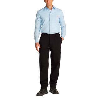 Pantalones cargo de algodón negro  