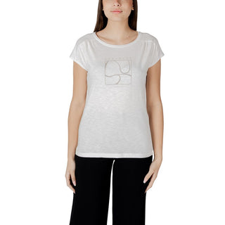 Weißes Baumwoll-T-Shirt