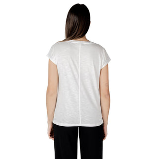 Weißes Baumwoll-T-Shirt