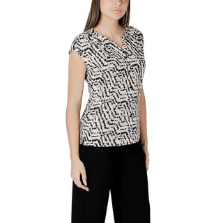 Cremefarbenes Baumwoll-T-Shirt