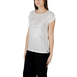 Weißes Baumwoll-T-Shirt