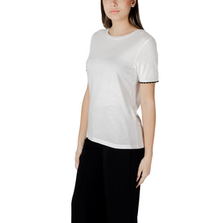 Weißes Baumwoll-T-Shirt