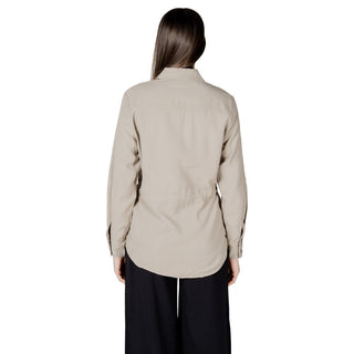Blusa de viscosa beige