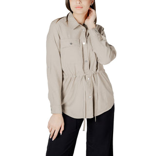 Blusa de viscosa beige