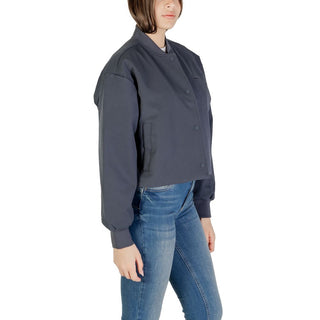 Bomber gris de poliéster reciclado
