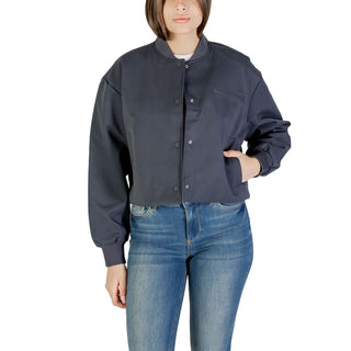 Bomber gris de poliéster reciclado
