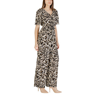 Beige Viscose Jumpsuit