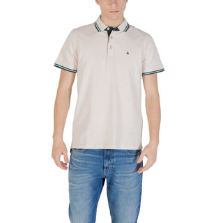 Camiseta polo de algodón beige