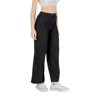 Pantalones negros de viscosa