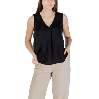 Black Recycled Polyester Tank Tops