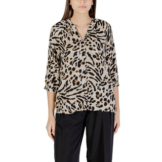 Beige Viscose Blouse