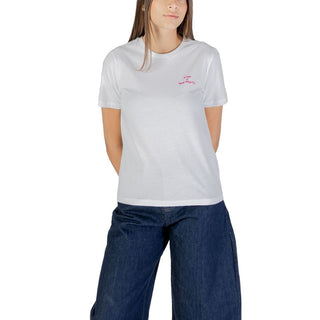 Rosa Baumwoll-T-Shirt