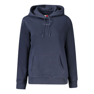 Damen-Kapuzenpullover aus blauer Baumwolle