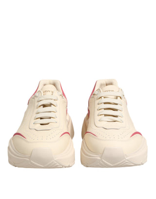 White Pink Leather Daymaster Sneakers Shoes
