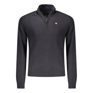 Black Wool Mens Sweater