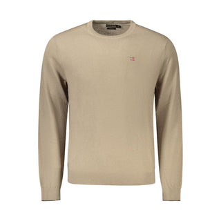 Herrenpullover aus brauner Wolle