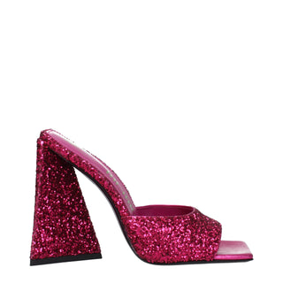 Pink Plastic Platform Sandals