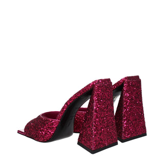 Pink Plastic Platform Sandals