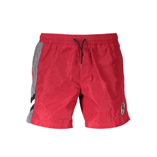 Rosso Polyester Men's Beachwear Boxer