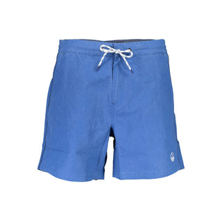 Blaues Polyester Herren Badehose