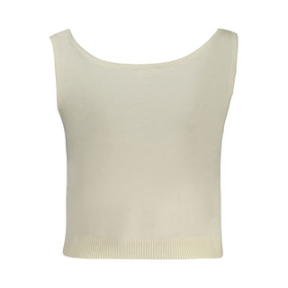 Camisa de poliéster blanca para mujer