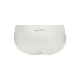 Weiße Polyamid Badehose für Herren