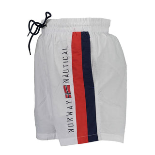 Bóxer de baño para hombre de poliamida blanca