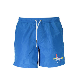 Bóxer de baño para hombre en poliéster azul claro