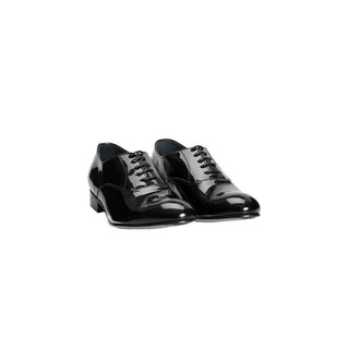 Schwarzer Lederschuh für Herren