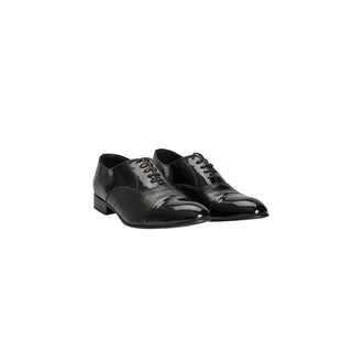 Zapato de hombre de cuero negro