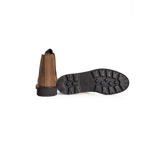 Brown Calfskin Men Boot