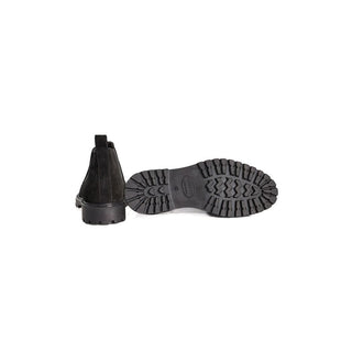 Bota de becerro negra para hombre